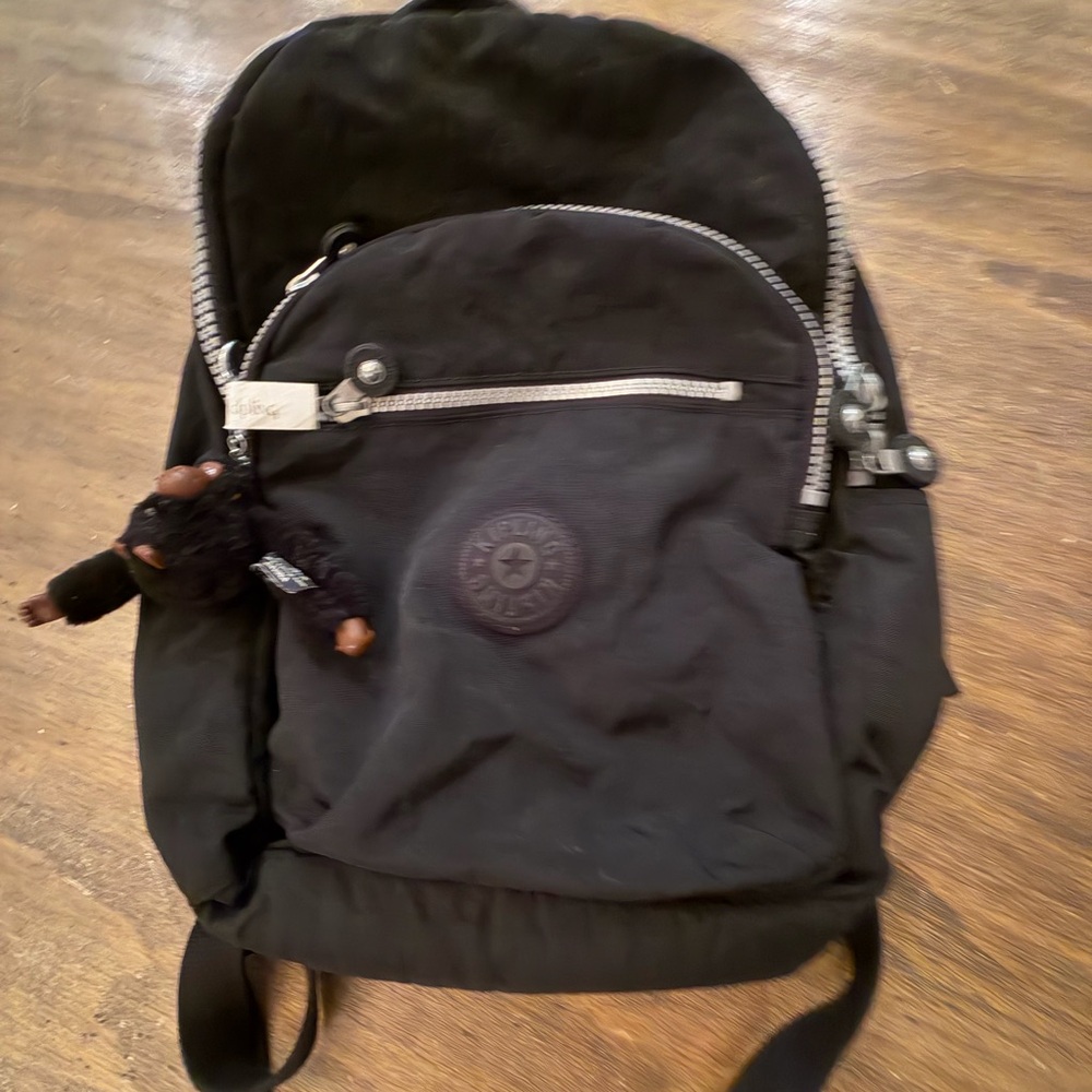 Black Kipling Tablet Backpack Matching Monkey Key… - image 1